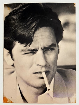 Post card Alain Delon παραγωγής 1985 σε άριστη κατάσταση