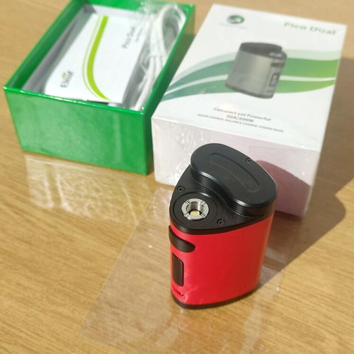 Pico Dual 200W Eleaf electronic mod new, red for 2 batteries