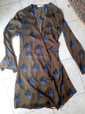 floral wrap dress Mango