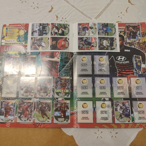 Europe's Champions 2017/18 sticker album like new
