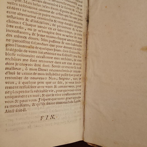 Rare 1752 French Liturgical Book used