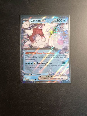 Cetitan ex DRI(065/182) Destined Rivals Pokemon card new