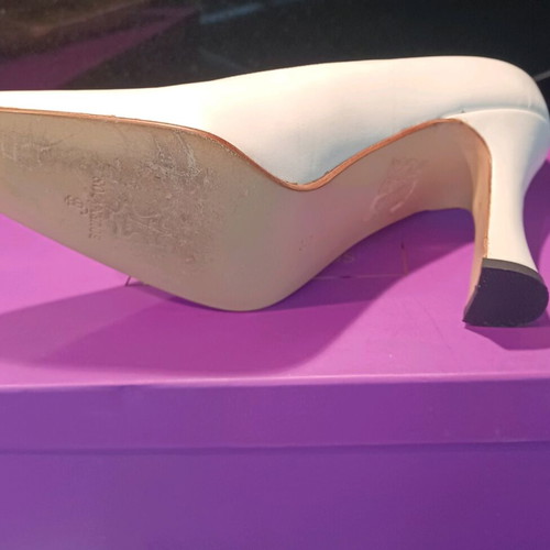 J. Bournazos wedding shoes size 36 like new, genuine leather, sugar color