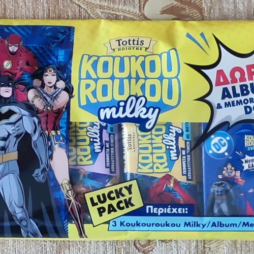 Koukouroukou DC collectible pack new with album and memory game