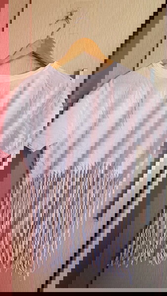 Pink Woman White Top