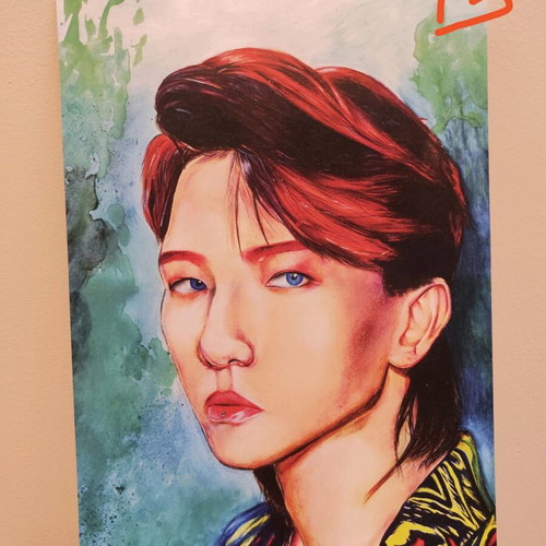 Baekhyun EXO Kokobop poster like new, A4 velvet paper