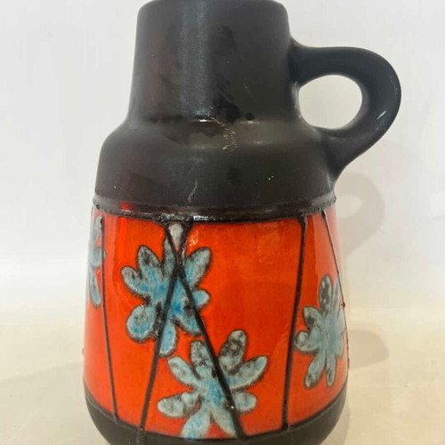 Vintage Carstens ceramic vase West Germany 1970 used 23.5x15 cm