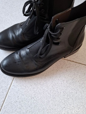 Chaniotakis black ankle boots size 38 like new