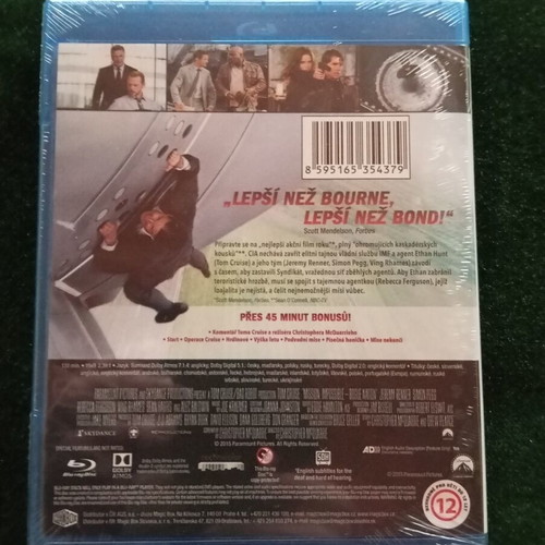 Mission Impossible Rogue Nation Blu-Ray new with Greek subtitles