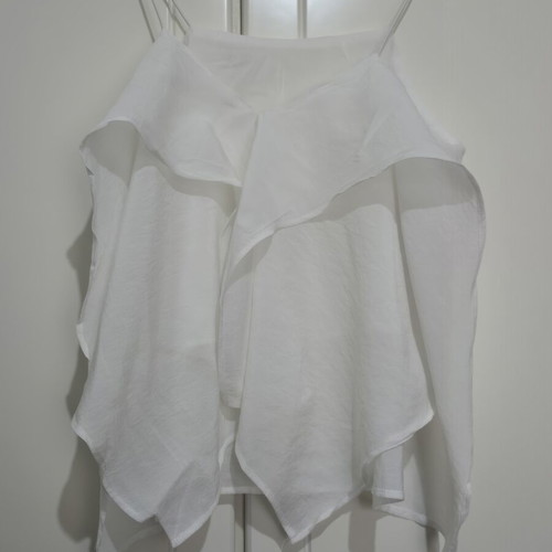 Shein white top new, size large with smaller fit