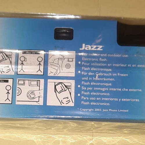 Disposable camera Special edition JAZZ new with flash and 27-exposure film