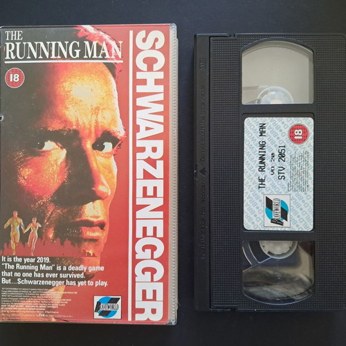 The Running Man VHS like new, Pal edition 1987