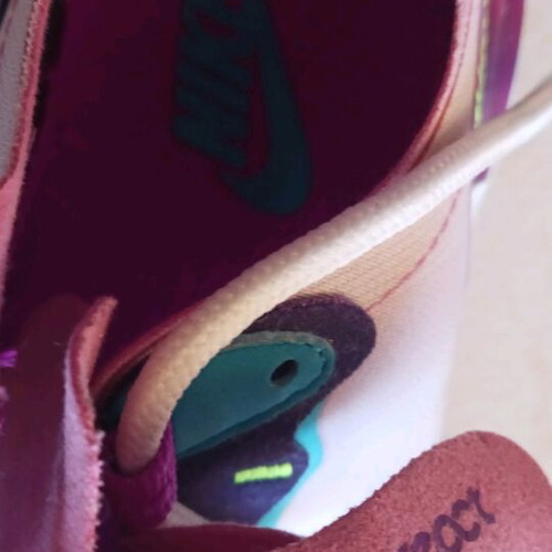 Nike React athletic shoes like new, size 38, blue and pink
