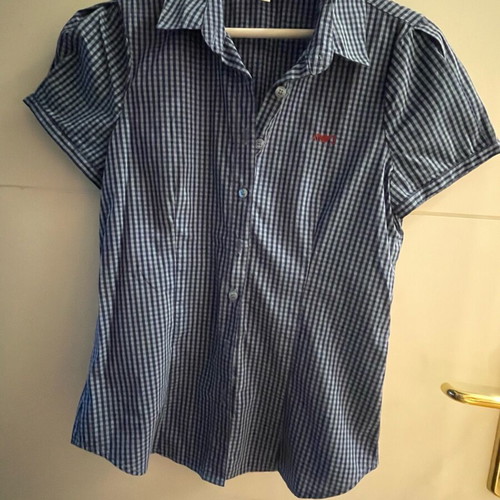 Armani Jeans shirt blue checkered like new, size S