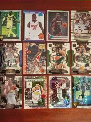 Panathinaikos basketball cards lot with Doncic and Giannis, 18 pcs