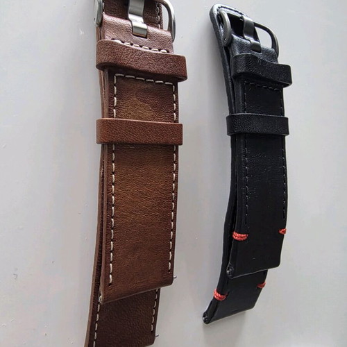 Garmin Quick Release Leather Watch Straps 22mm, 2 Pieces New