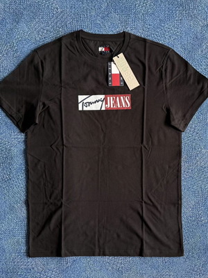 Tommy Hilfiger Tommy Jeans T-shirt νέα, μαύρη, μεγέθη M και L