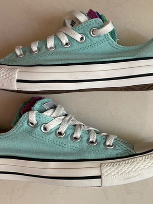 Converse All Star canvas shoes like new, turquoise, size 37.5