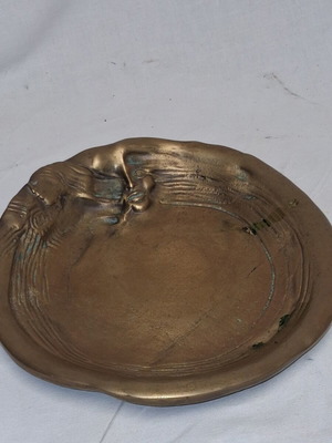 Art Nouveau bronze vide-poche με συμβολιστικές μορφές περ. 1900–1925 σαν καινούργιο