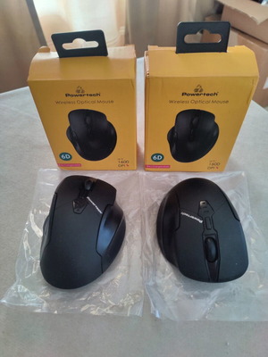 Powertech rechargeable wireless mice pair like new