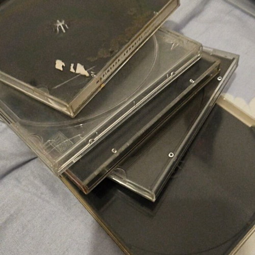 Θήκες CD/DVD μεταχειρισμένες, πακέτο 5 τεμαχίων