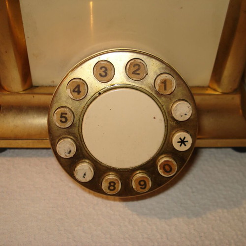 Antique landline phone used