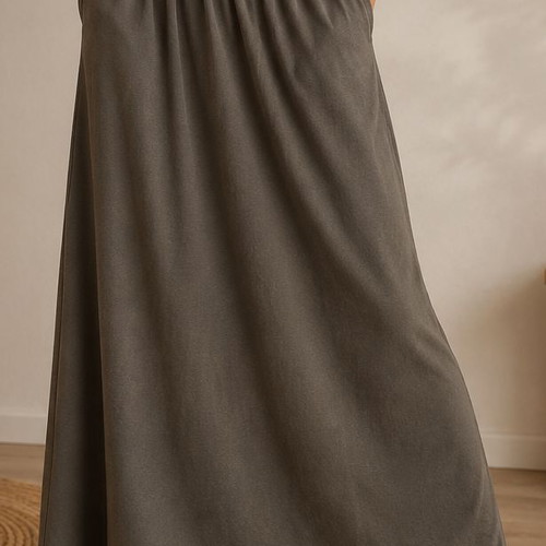 Mindyourstyle maxi cotton skirt with pockets like new, one size