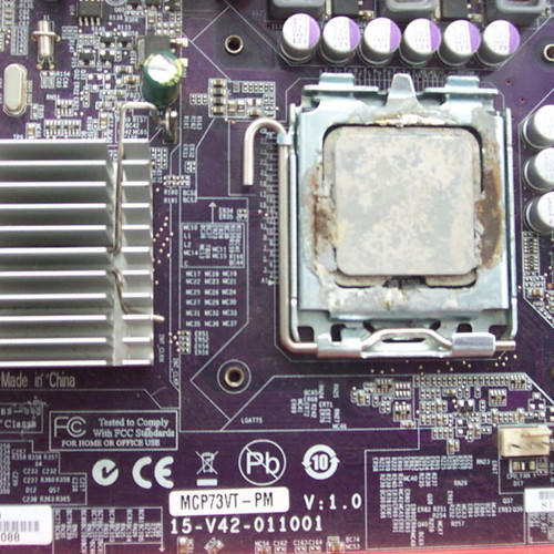 Packard Bell iMedia mainboard used with CPU damage for spare parts