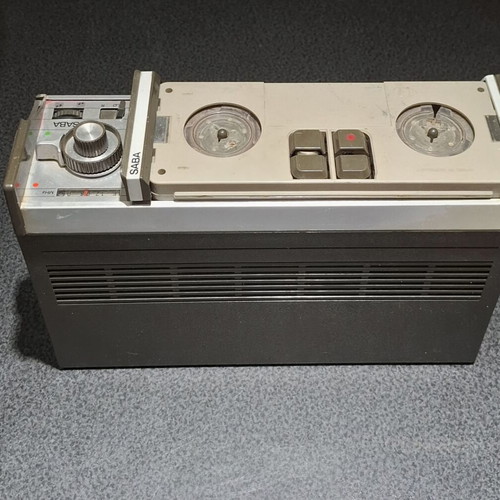 SABA Sabamobil II vintage portable radio tape recorder used