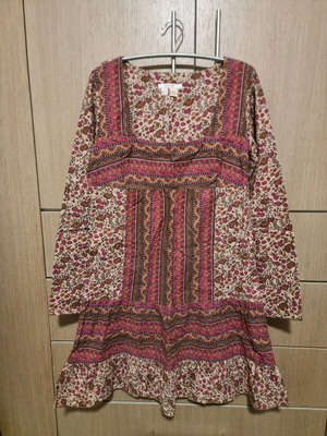 Φόρεμα Zara βαμβακερό size 40 σε γήινες αποχρώσεις σαν καινούργιο