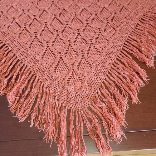 Handmade vintage scarf 180 * 100 like new