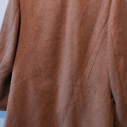 Coat new brown, slim fit, size XXL with hidden pocket