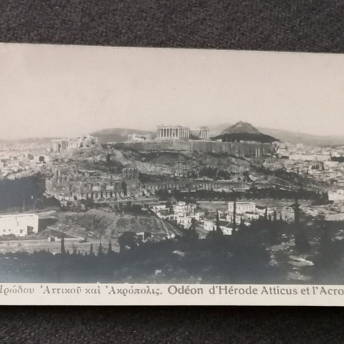 Athens postcard used, Odeon of Herodes Atticus