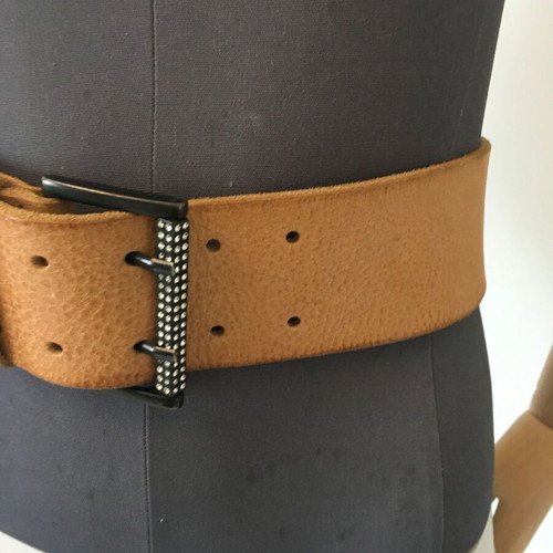 Ermanno Scervino leather belt like new, brown, size 70