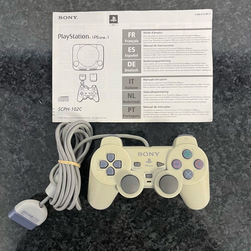 Sony PlayStation PS one controller used with original manual