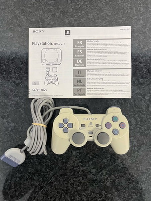 Sony PlayStation PS one controller used with original manual
