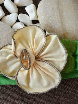 Hairband made of mako fabric new
