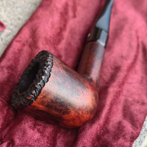 Handmade smoking pipe new from heather root with ebonite mouthpiece