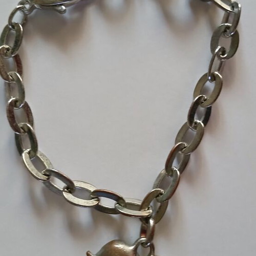 Guess bracelet used, silver color