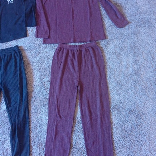 Unisex pajamas, black, size S
