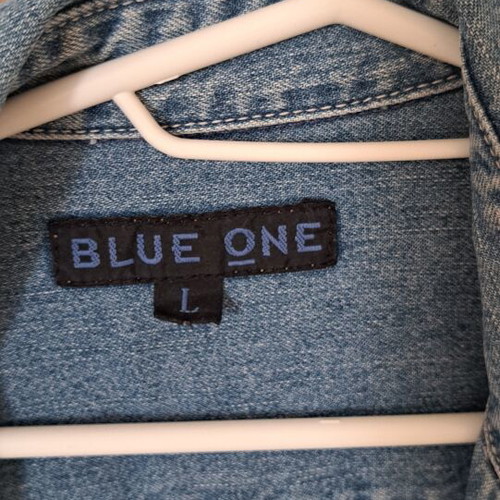 Blue One Women’s Casual Denim Shirt used, light blue, size M/L