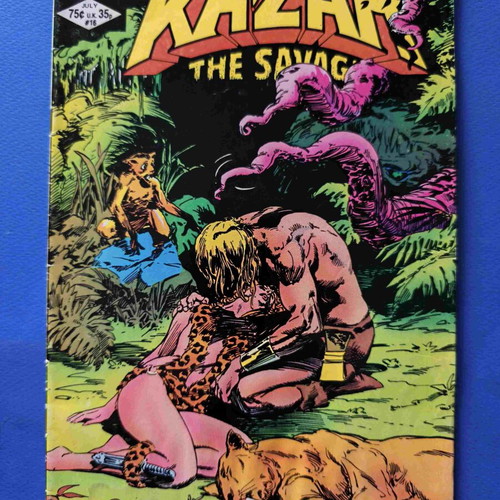 Kazar Ka-zar the Savage 16 used comic with moisture marks