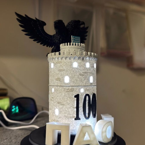 PAOK 100 Years Statue new with USB lighting