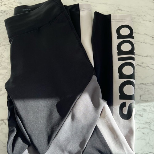 Adidas leggings used, black and gray