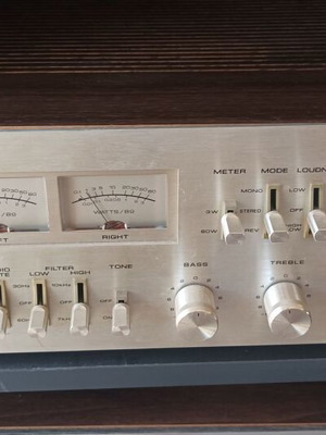Vintage Akai AM-2600 stereo amplifier, made in Japan