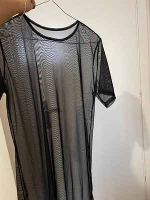 Kimono dress see through new, one size, black