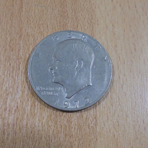 Silver Dollar 1972 with Eisenhower used