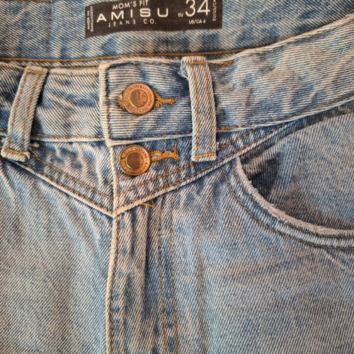 Amisu mom fit jeans like new, regular light blue