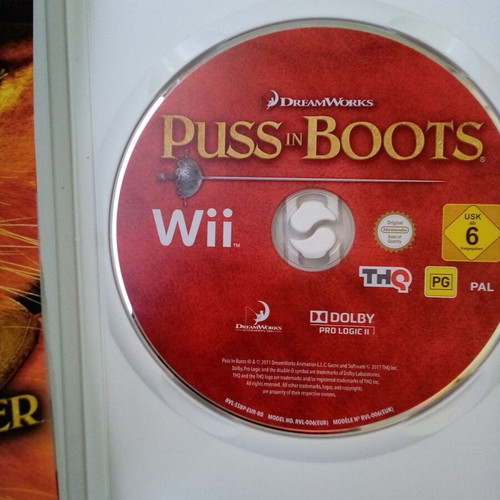 Videogame Wii Nintendo Puss in Boots used