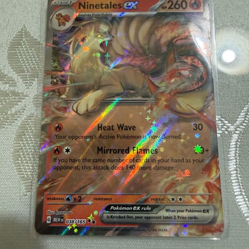 Pokemon Card Ninetales ex 038/165 new from series 151